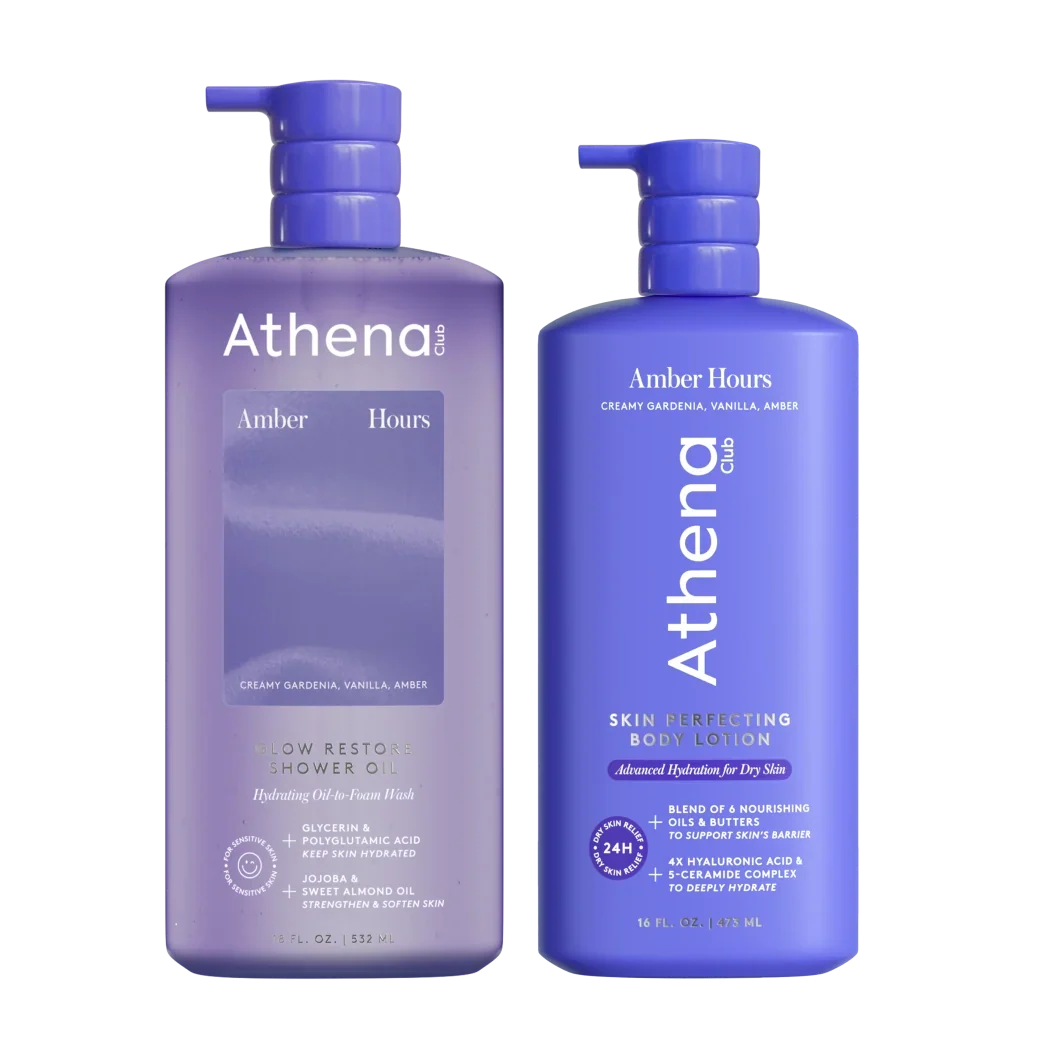 Shower Oil & Lotion Duo - Duo Amber Modern Keepsake