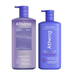 Shower Oil & Lotion Duo - Duo Amber Modern Keepsake